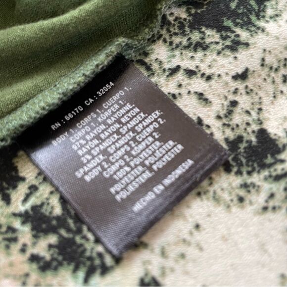 Anthropologie Delatta Mixed Material Tank Top Green M - Picture 7 of 7